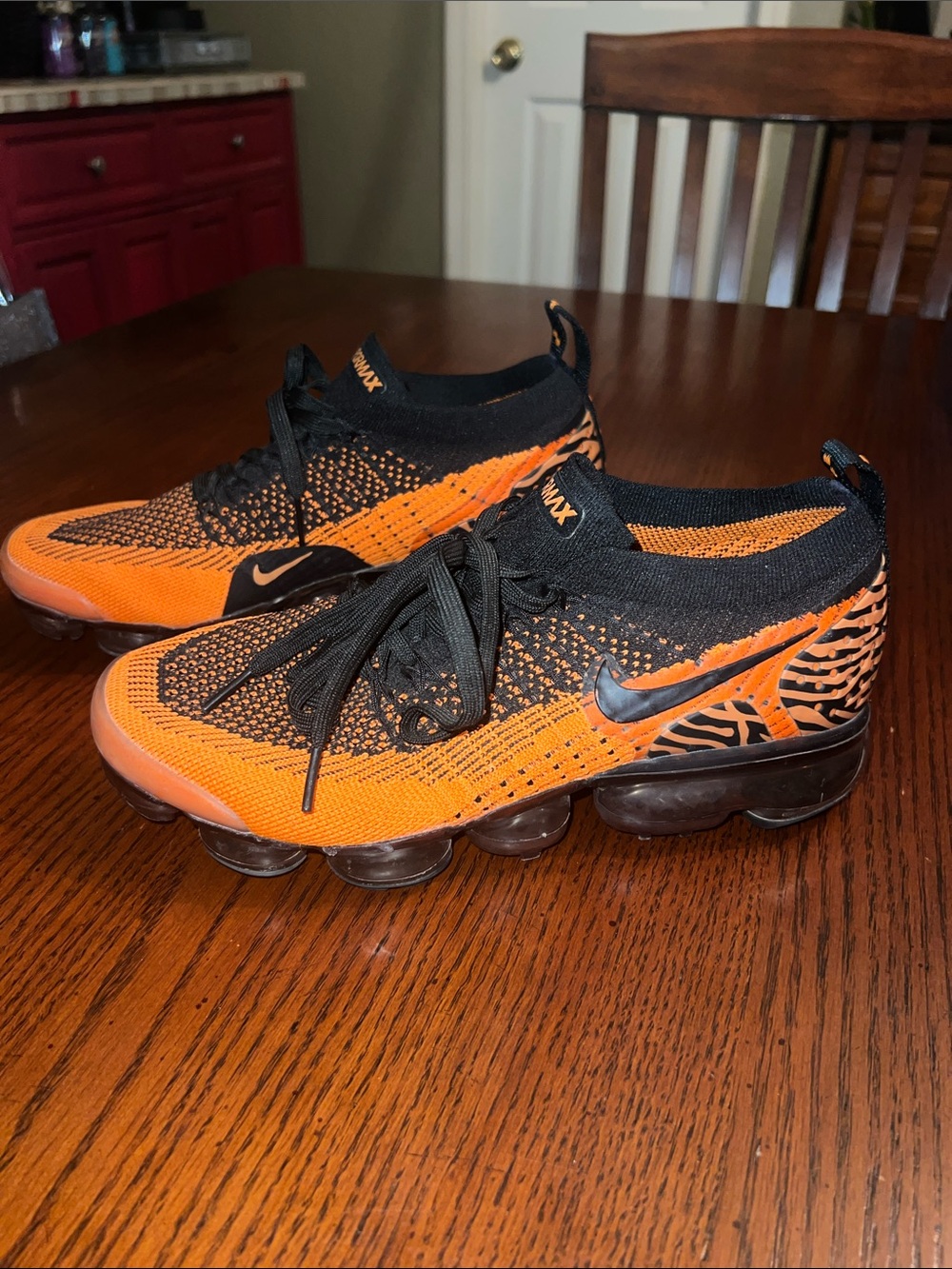 Nike Air Flyknit 2 VaporMax Sneakers in Tiger